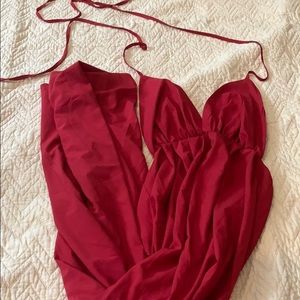 GORGEOUS lite weight red maxi dress